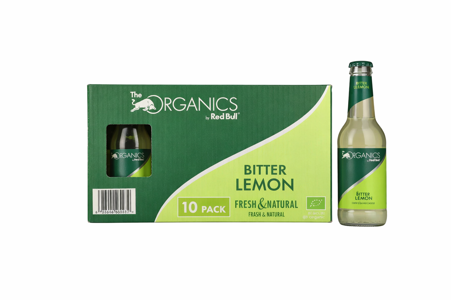 ORGANICS Bitter Lemon by Red Bull 0.25L pack of 10 bottles
