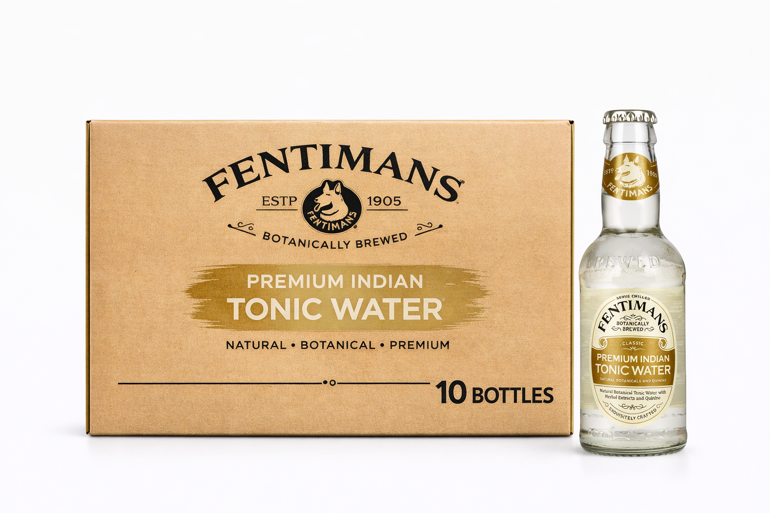 Fentimans PREMIUM INDIAN Tonic Water 0,2l pack of 10 bottles