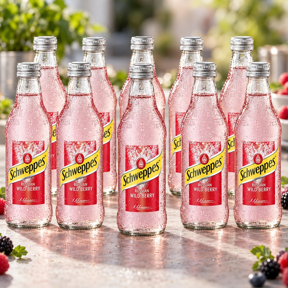 Schweppes Russian Wild Berry 0,25L pack of 10 bottles