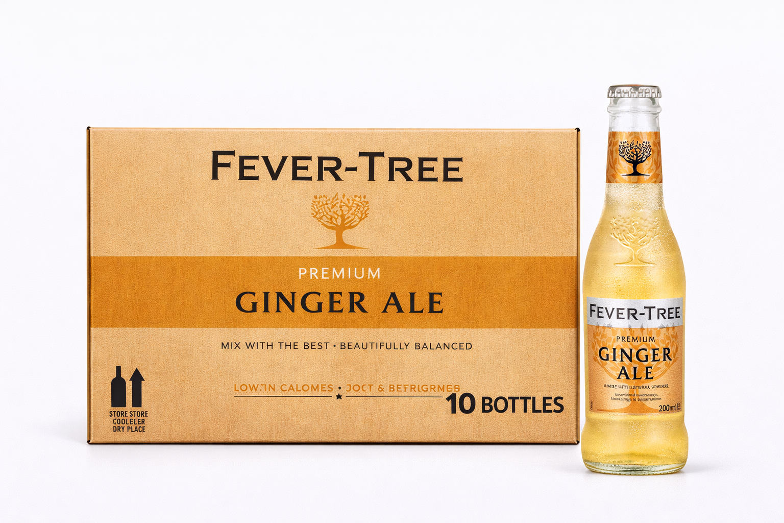 Fever-Tree Premium Ginger Ale 0,2l pack of 10 bottles