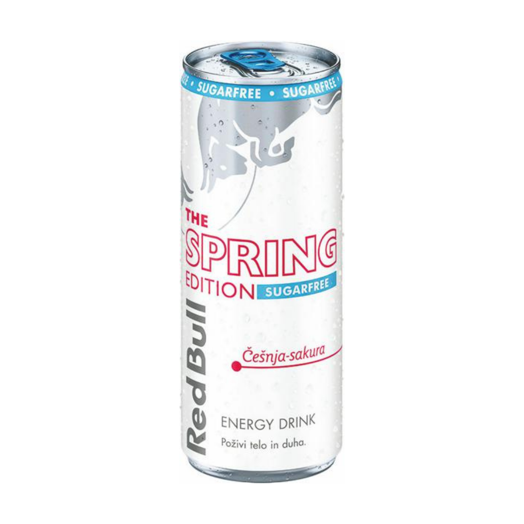Red Bull Spring Edition Sugarfree: Cherry-sakura 0.25l (pack of 6)