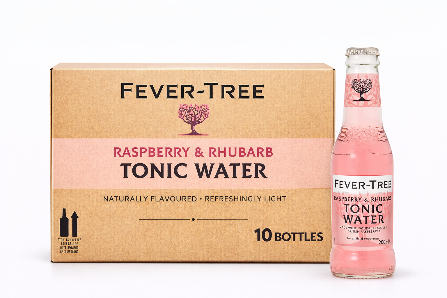 Fever-Tree Raspberry & Rhubarb Tonic Water 0,2l pack of 10 bottles