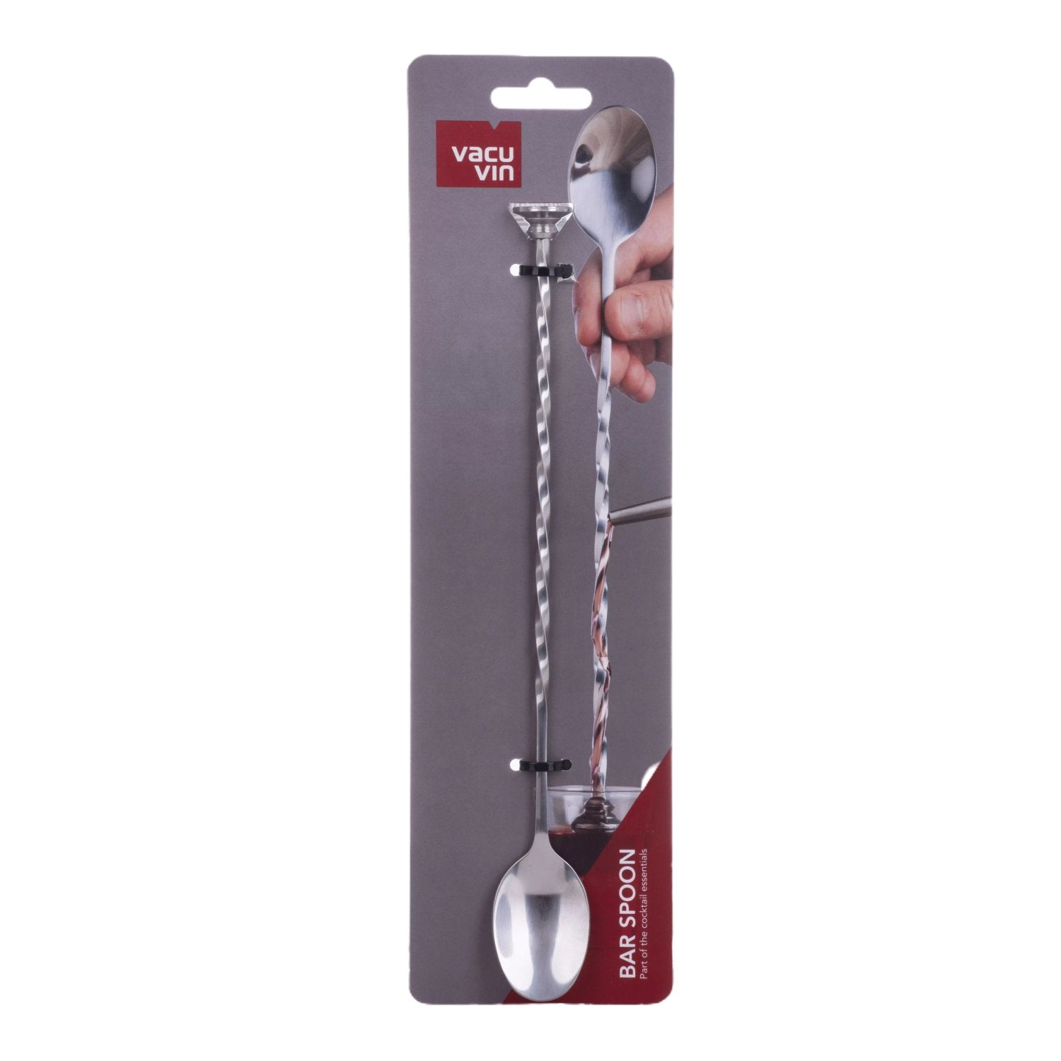 VACU VIN Bar- Cocktailloeffel Metall 27,7 cm 1 Stueck
