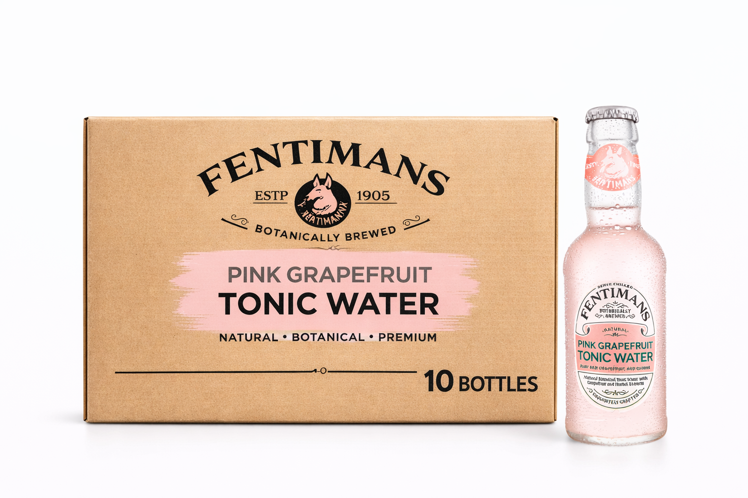 Fentimans PINK GRAPEFRUIT Tonic Water 0,2l pack of 10 bottles