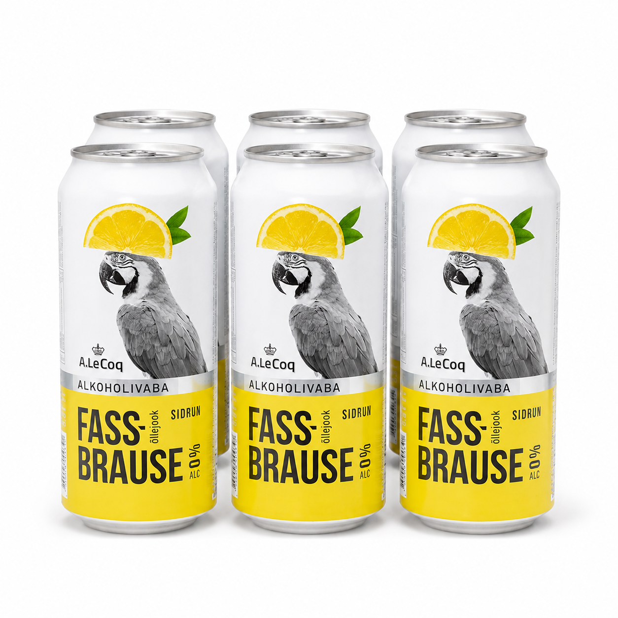 A.LE COQ Fassbrause Lemon non-alcoholic beer 500ml (pack 6 pcs)