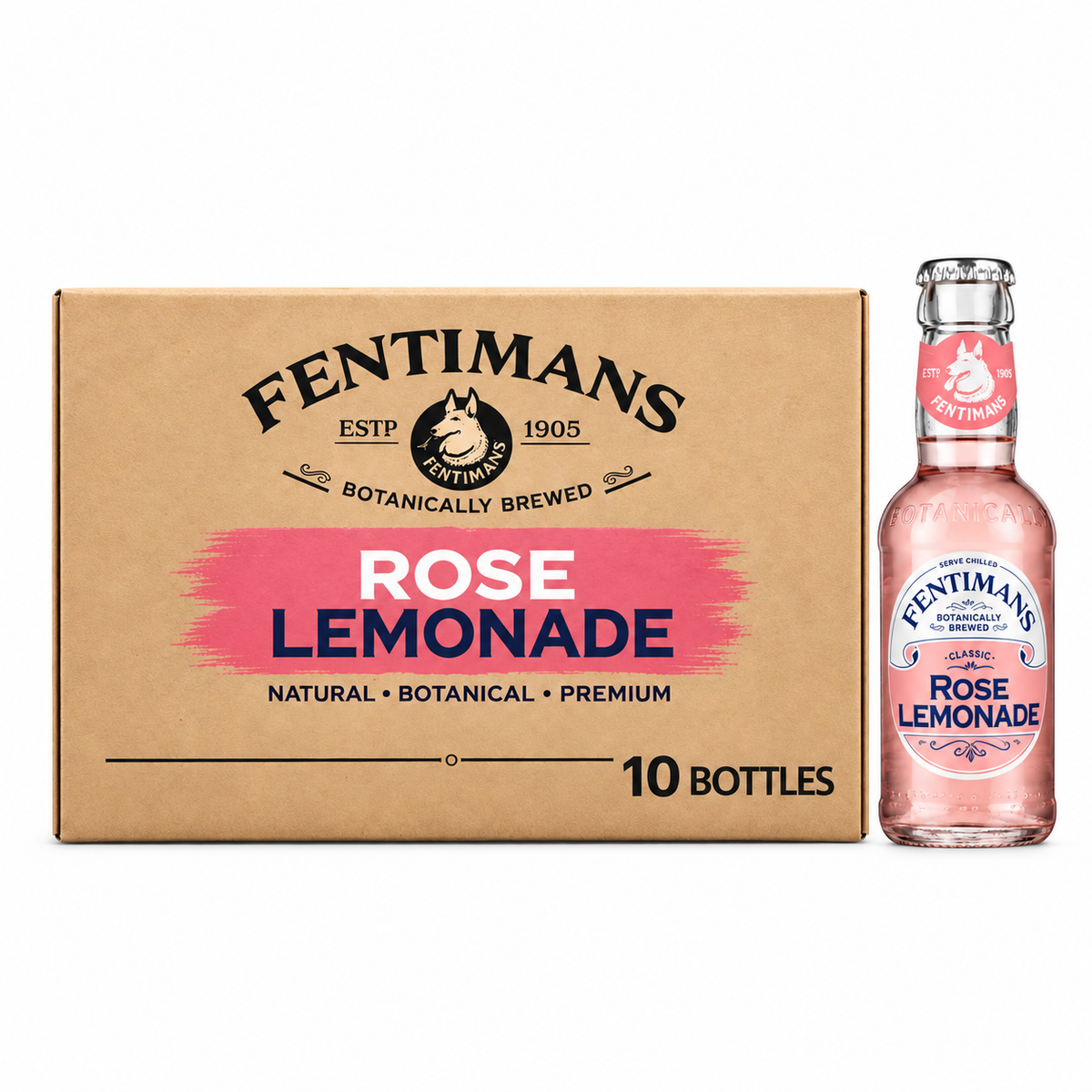 Fentimans ROSE LEMONADE 0,2l pack of 10 bottles