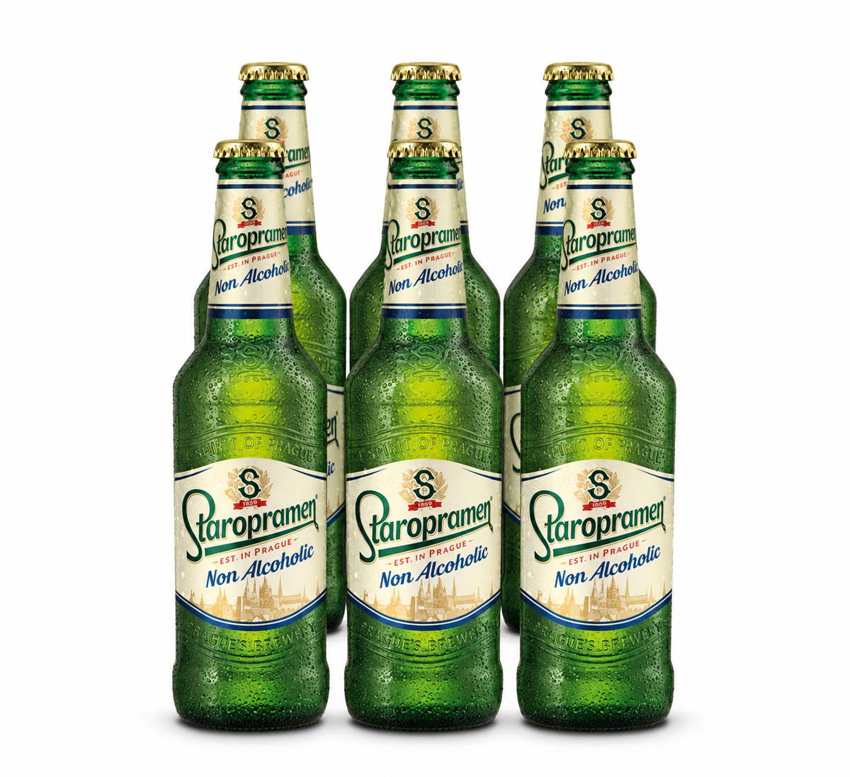 Staropramen Vol 0.0% non alcoholic beer 0.5L (pack 6 pcs)