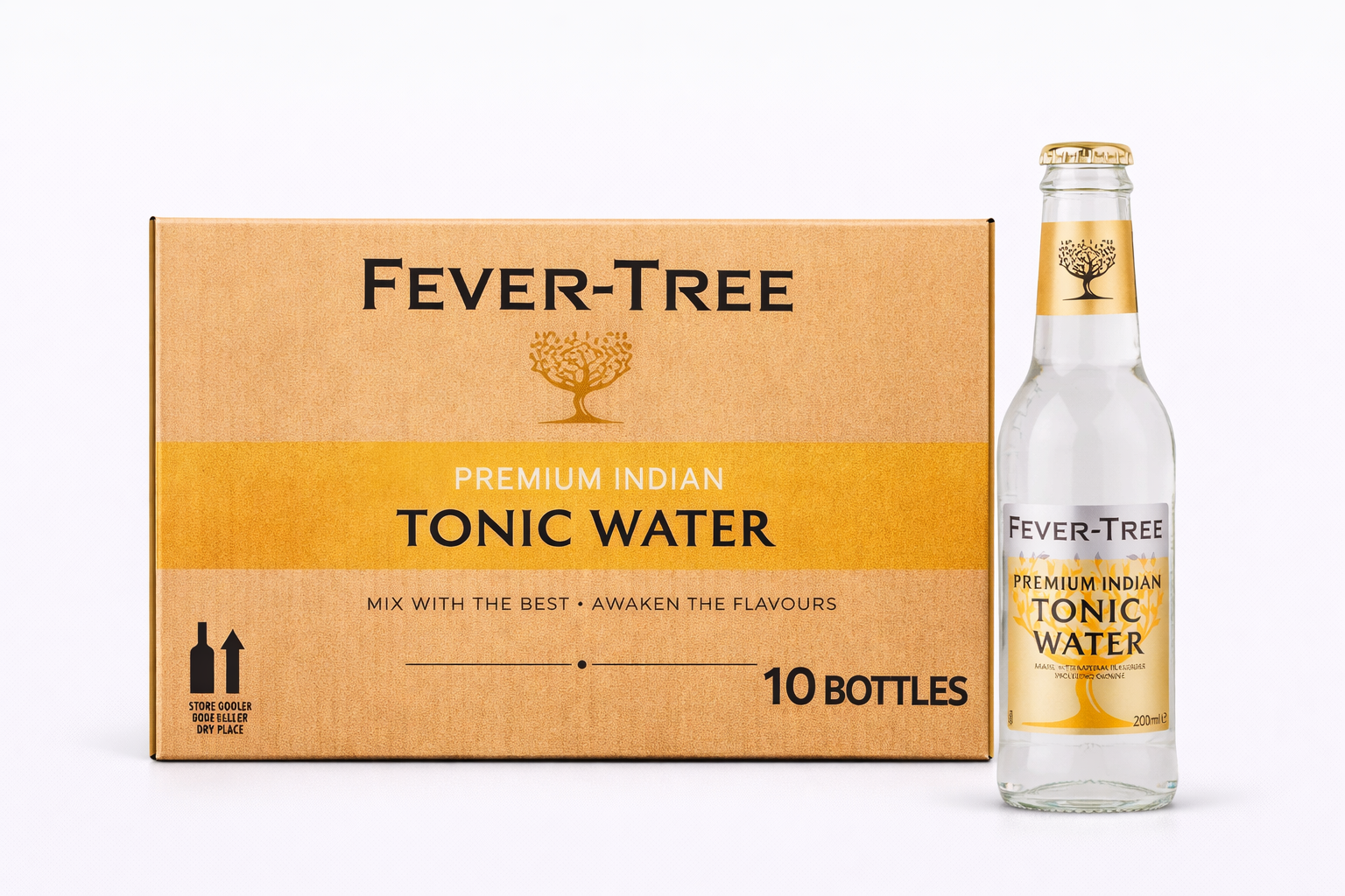 Fever-Tree Premium Indian Tonic Water 0.2l pack of 10 bottles
