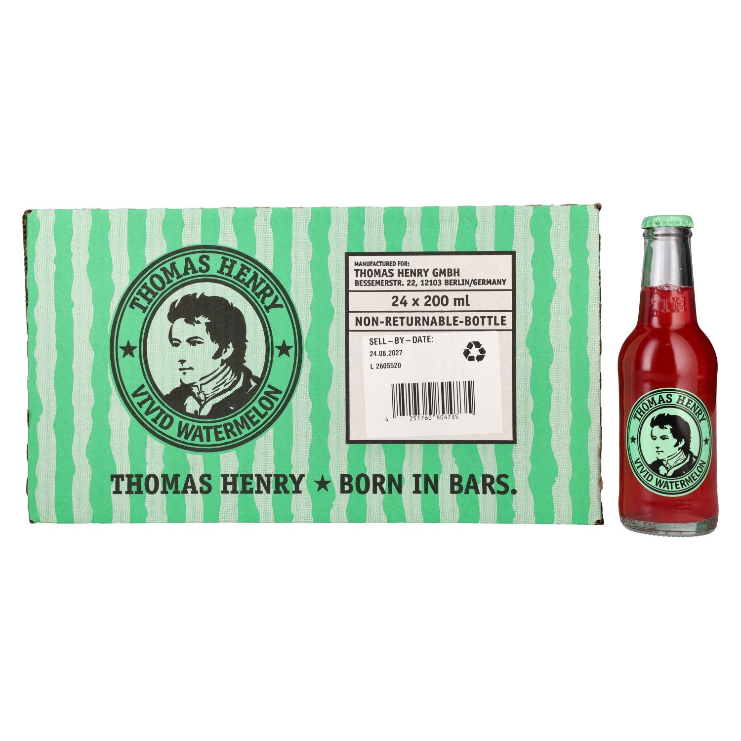 Thomas Henry Vivid Watermelon Tonic Water 24x0,2l