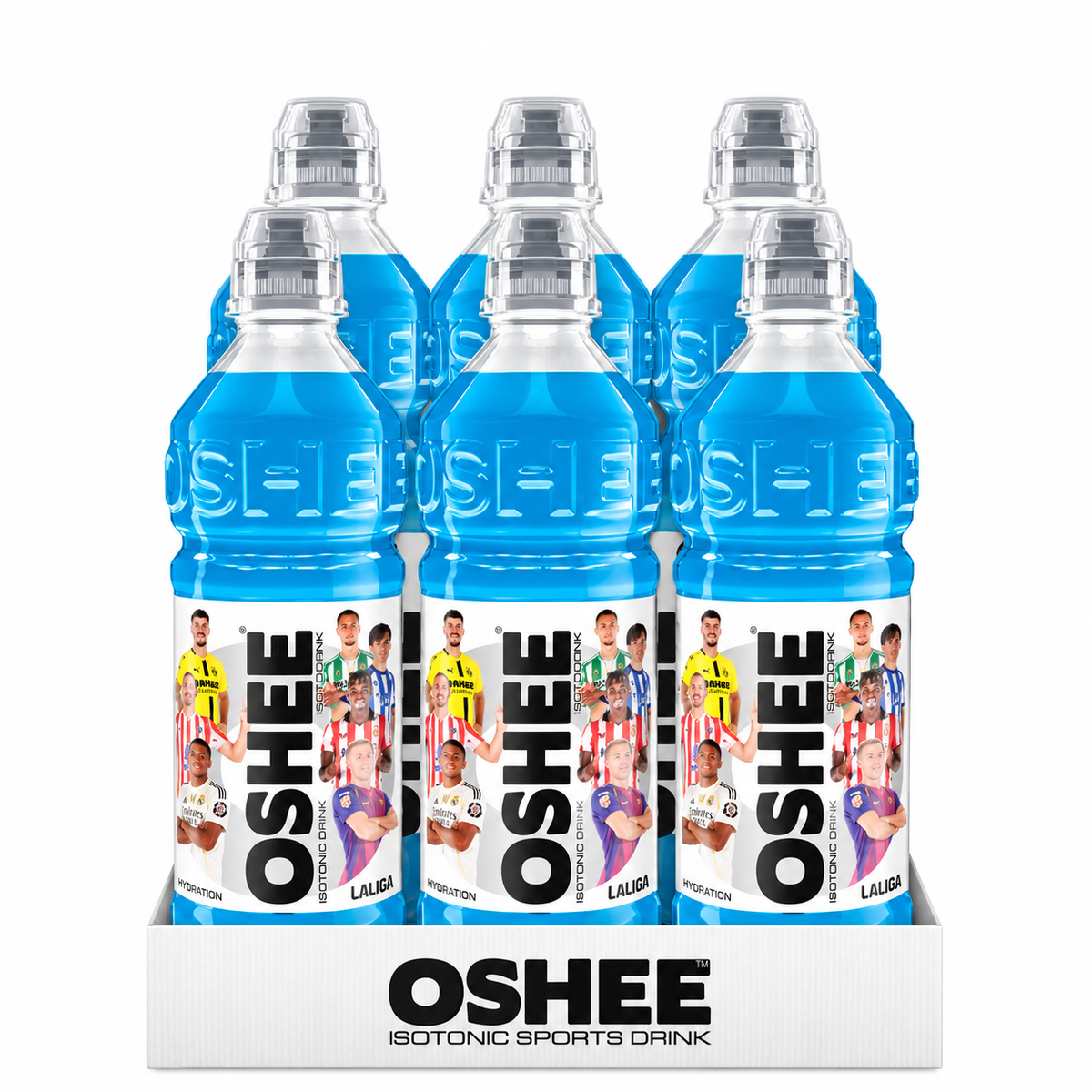 OSHEE isotonic drink Multifruit flavor 0.75L pack of 6 bottles