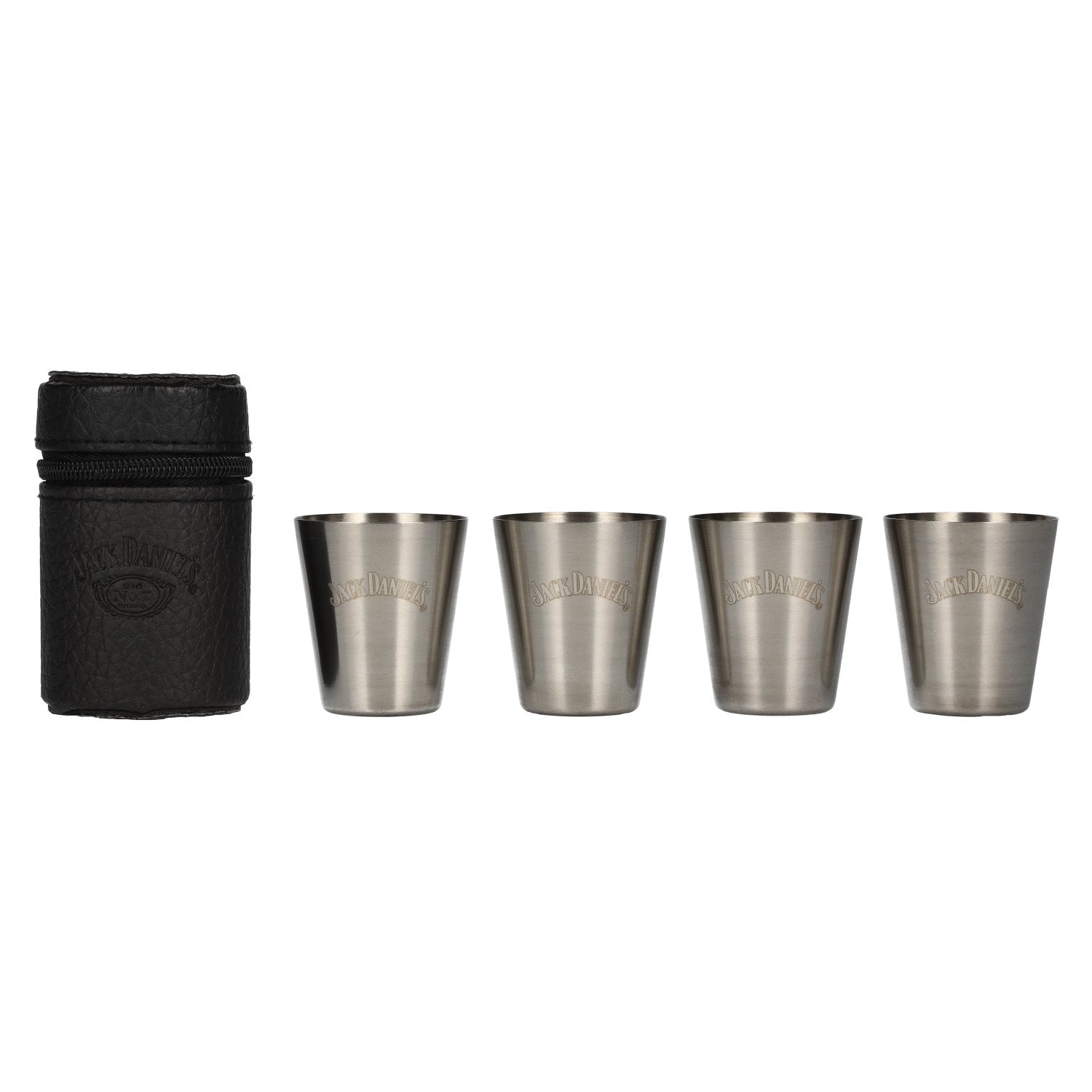 Jack Daniel's Shot Cups in Ledertasche [box, 6 pcs]