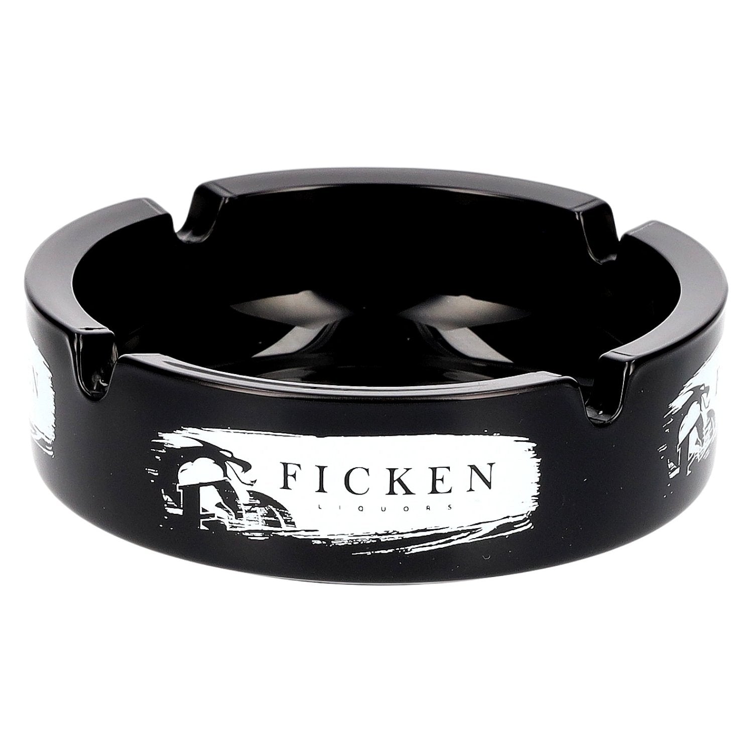 Ficken Liquors Aschenbecher schwarz