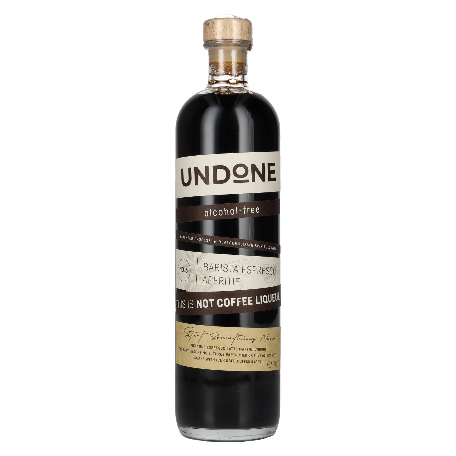 Undone Barista Espresso Aperitif This is not Coffee Liqueur alkoholfrei No. 6 0,7l