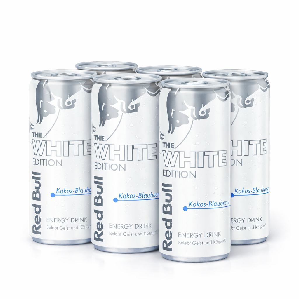 Red Bull White Edition Energy Drink Coconut Blueberry 0.25l (pack of 6)