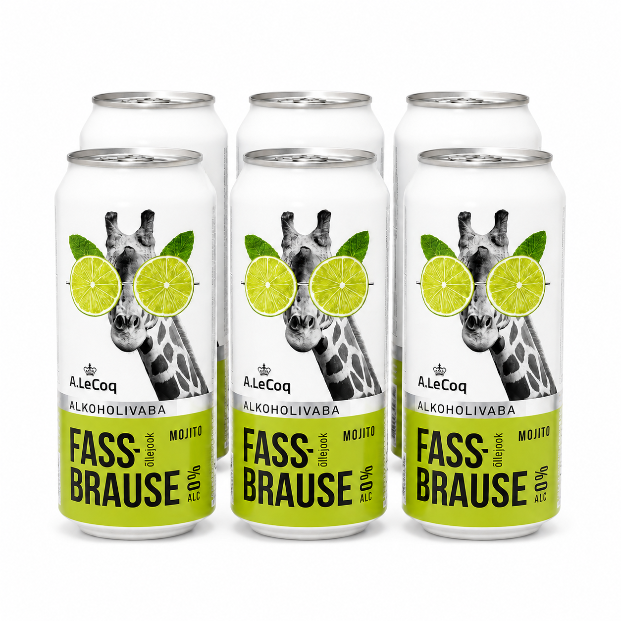 A.LE COQ Fassbrause Mojito non-alcoholic beer 500ml (pack 6 pcs)