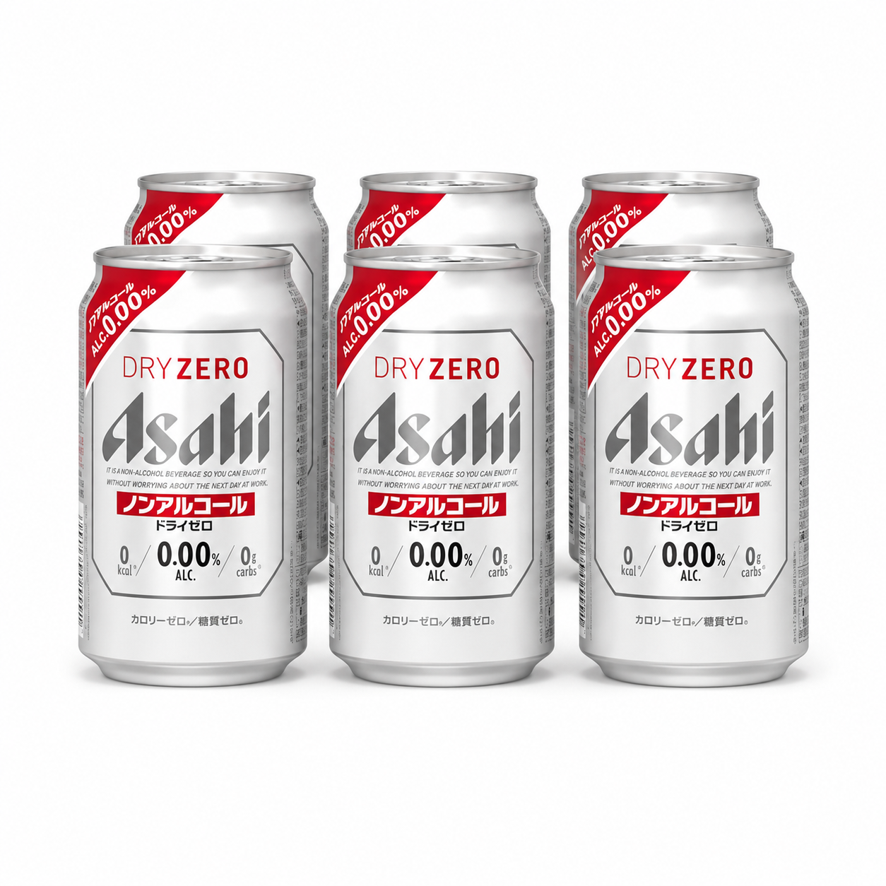Asahi Dry Zero Non-Alcoholic Beer 350 ML (pack 6 pcs)