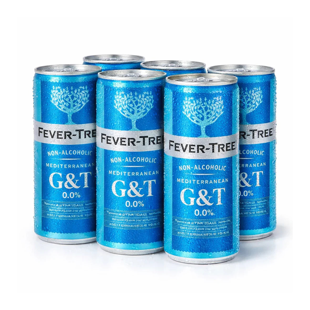 Fever-Tree Mediterranean Non-alcoholic G&T 0.0% 0.25L (pack of 6)