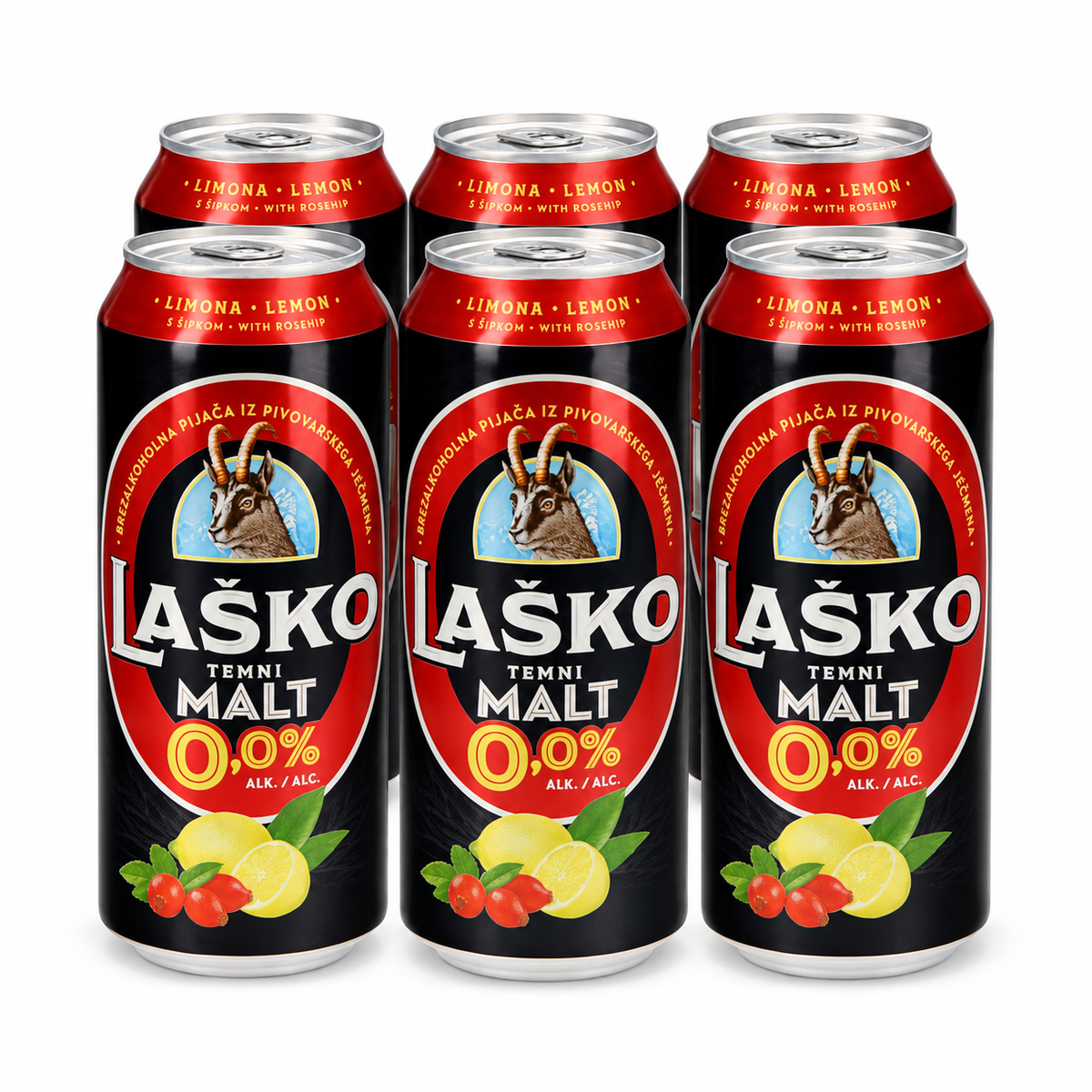 Non-alcoholic beer Laško Malt dark 500ml (pack 6 pcs)