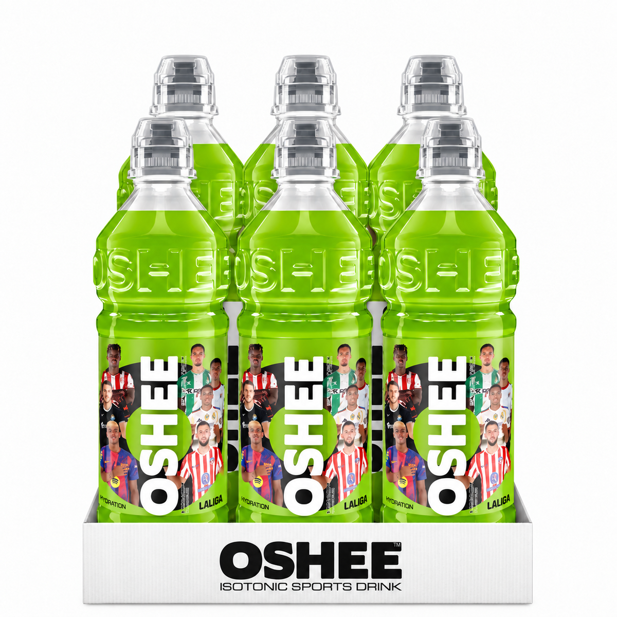 OSHEE isotonic drink with lime and mint flavor 0.75L pack of 6 bottles