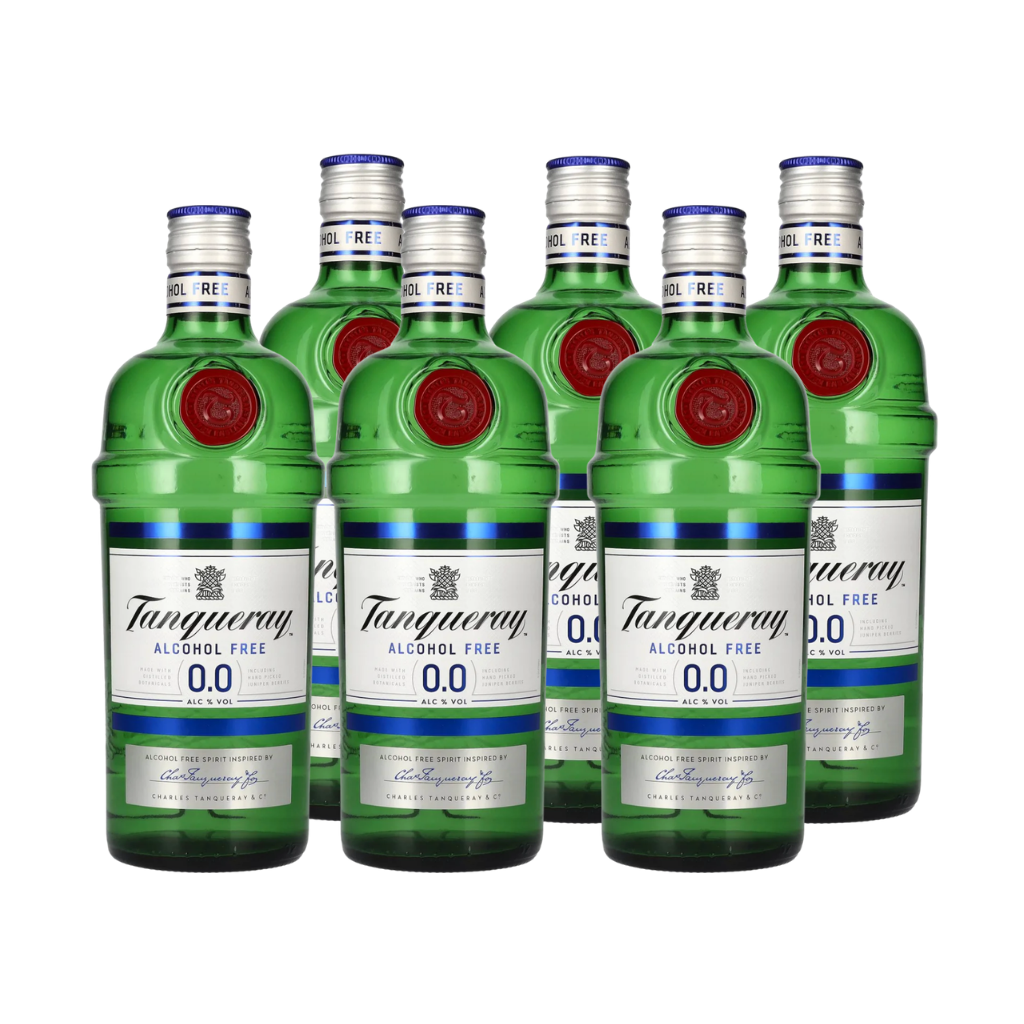 Set of 6-bottle Tanqueray alcohol free 0.0 0,7l