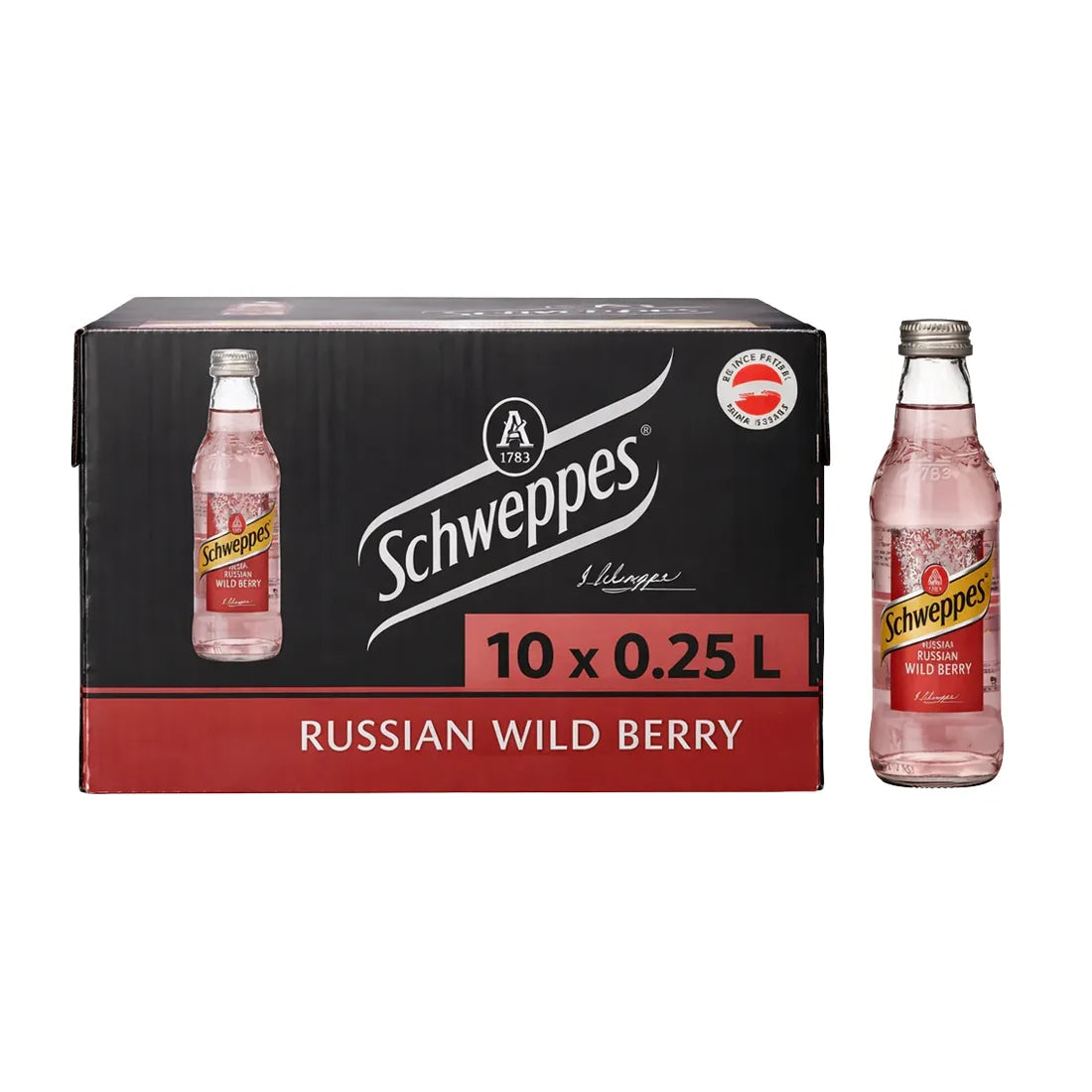Schweppes Russian Wild Berry 0,25L pack of 10 bottles