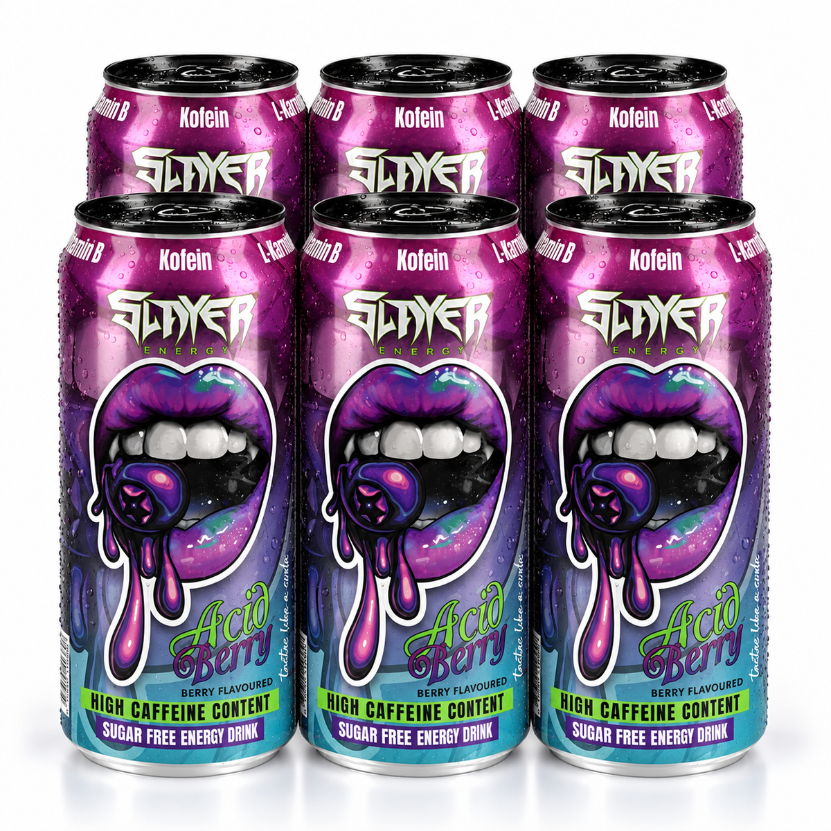 Slayer Acid Berry Energy Drink 0.5L (pack of 6)