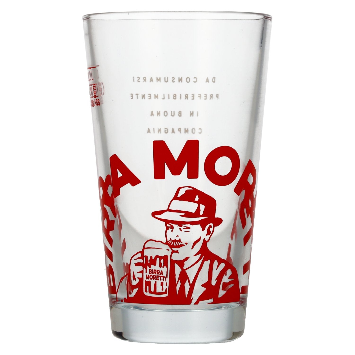 Birra Moretti glass with calibration 0,2l [box, 6 pcs]