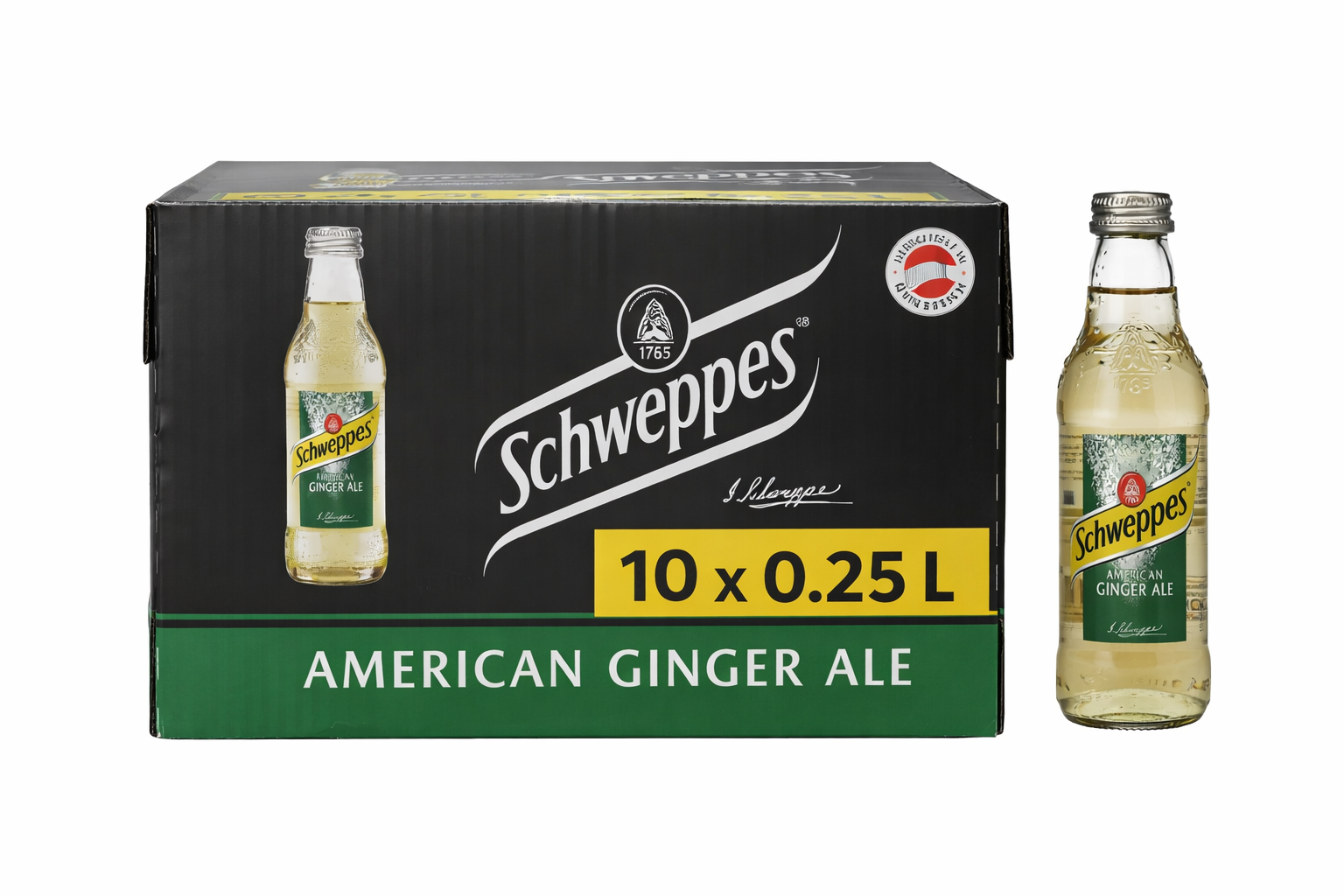 Schweppes American Ginger Ale 0,2L pack of 10 bottles