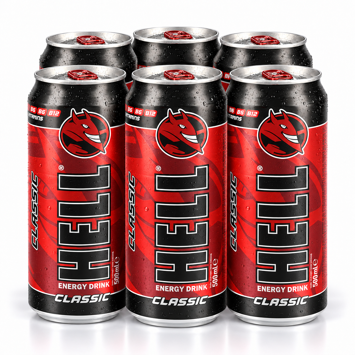 HELL Classic energy drink 0.5L (pack of 6)