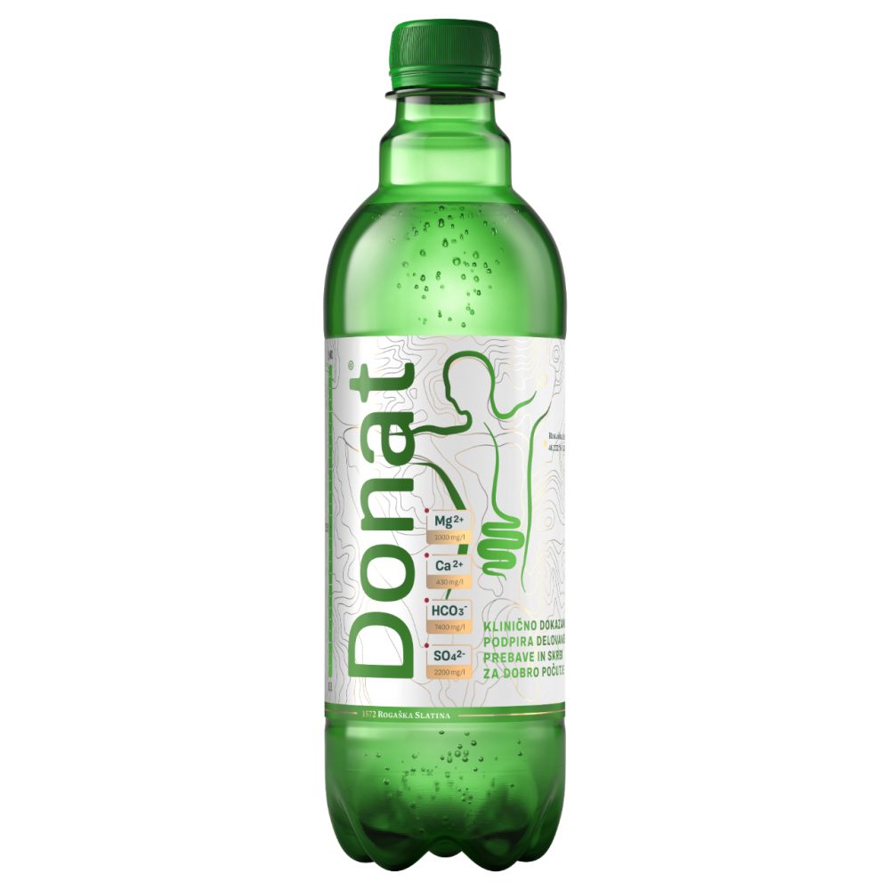 Natural mineral water Donat, 0.5L