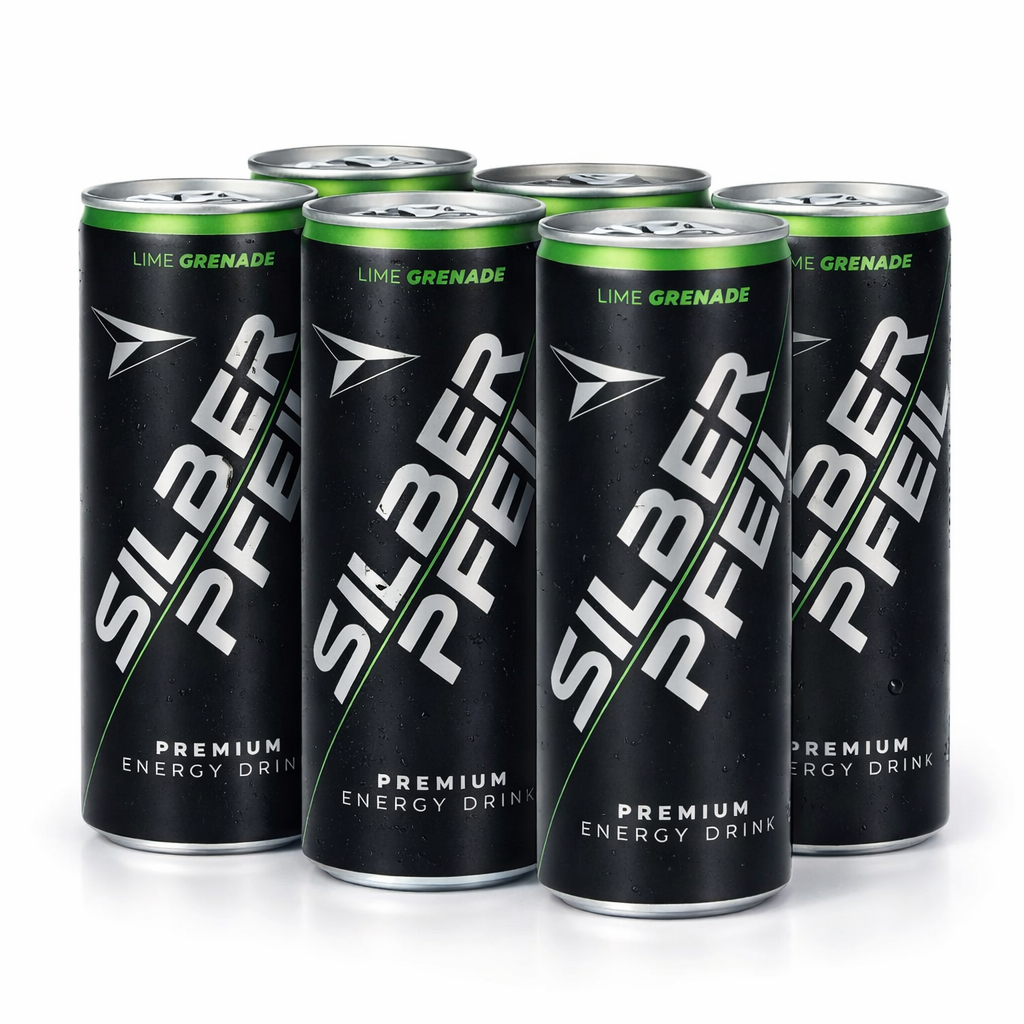 SILBERPFEIL Energy Drink LIME GRENADE Capo Edition 0,25l (pack of 6)